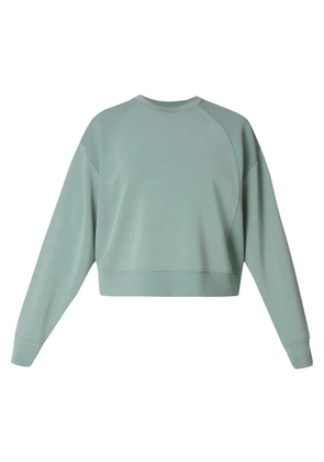 Sweaty Betty ribbed-panel raglan-sleeve sweatshirt - Green