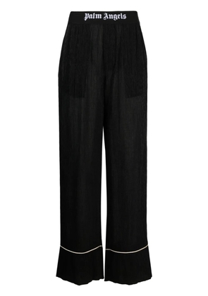 Palm Angels Soireé logo-waist trousers - Black