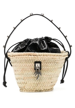 Palm Angels palm-appliqué basket bag - Neutrals