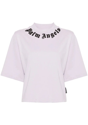 Palm Angels logo-print T-shirt - Purple