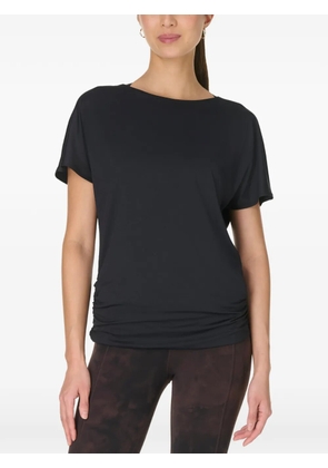 Sweaty Betty Unwind Cooling ruched-detail T-shirt - Black