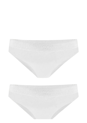 Wolford Pure logo-waistband briefs (set of two) - White