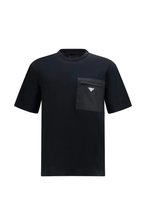 Prada logo-appliqué T-shirt - Black