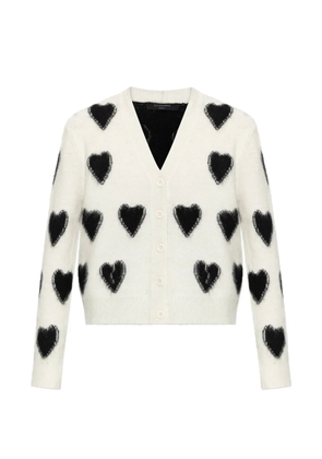 AllSaints heart-pattern cardigan - White