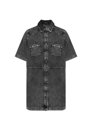 AllSaints Rock flap-pocket short-sleeves mini dress - Grey
