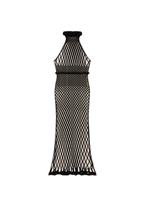 Givenchy open-knit halterneck maxi dress - Black