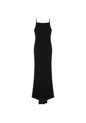 Givenchy spaghetti-strap back-drape maxi dress - Black