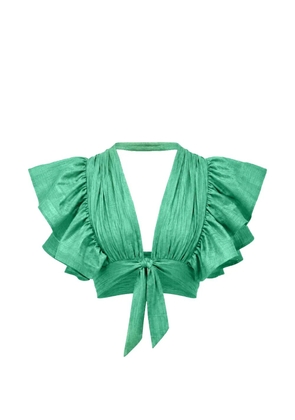 Alexis Varenna ruffled blouse - Green