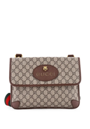Gucci Pre-Owned Neo Vintage Flap Messenger GG Coated Canvas Medium crossbody bag - Brown