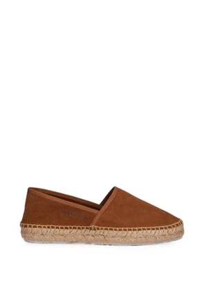 Love Moschino suede braided-sole espadrilles - Brown