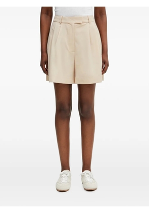 Lacoste pleated tailored shorts - Neutrals