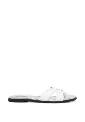 Love Moschino heart-motif sandals - White