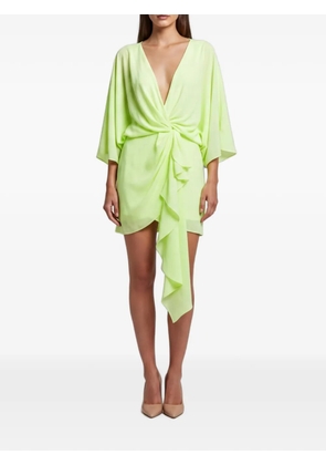 Acler Laurel knot-detail mini dress - Green