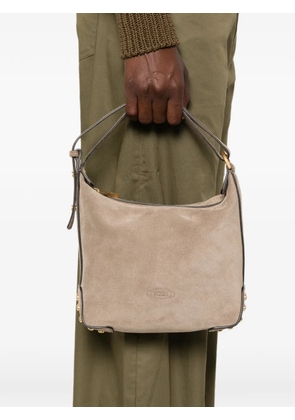 Tod's mini studded-embellished tote bag - Neutrals