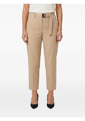 Brunello Cucinelli Monili-embellished tailored trousers - Neutrals