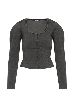Jacquemus Sera button-up scoop-neck cardigan - Grey