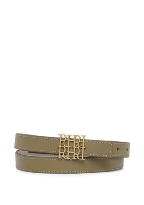 Pedro Del Hierro logo-plaque leather belt - Green