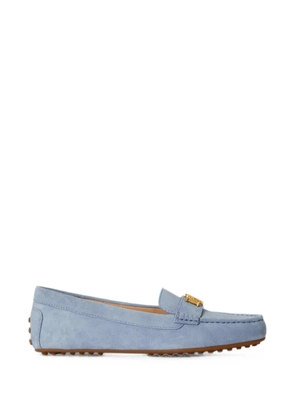 Lauren Ralph Lauren Barnsbury logo-plaque suede loafers - Blue