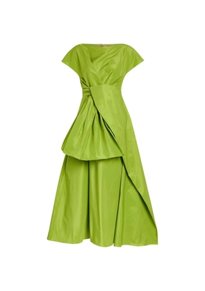 Roksanda Nila draped layered midi dress - Green