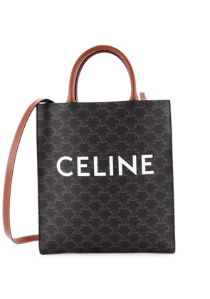 Celine Pre-Owned Vertical Cabas Triomphe Coated Canvas Small tote bag - Brown