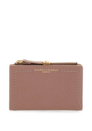GIANNI CHIARINI Bubble maxi-grain leather wallet - Pink