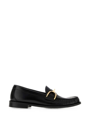 Alexander McQueen Wishbone leather loafers - Black