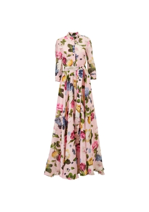 Carolina Herrera floral-print maxi dress - Pink