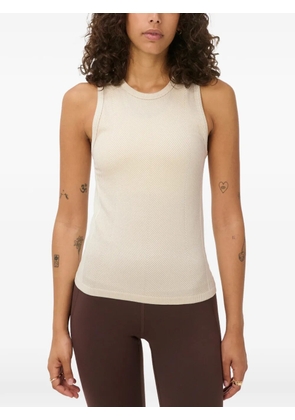 Sweaty Betty Mindful Flex herringbone-knit tank top - Neutrals