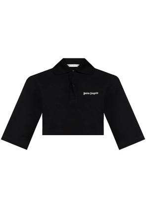 Palm Angels cropped polo shirt - Black