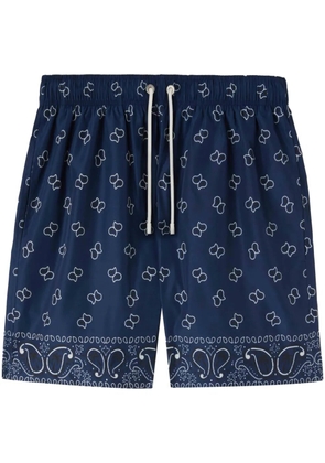 Palm Angels paisley-print swim shorts - Blue