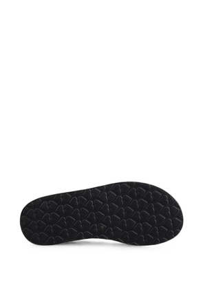 Love Moschino logo-print elasticated sandals - Brown