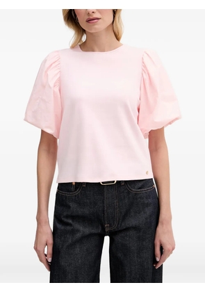 Pedro Del Hierro puff-sleeve bow-back top - Pink