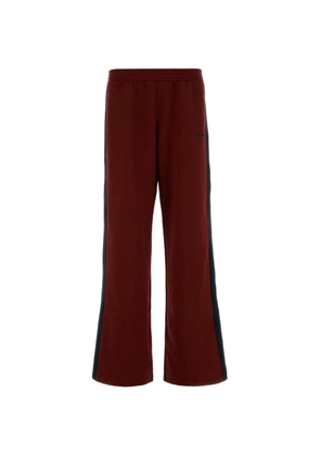 Alexander McQueen side-stripe wide-leg track pants - Red