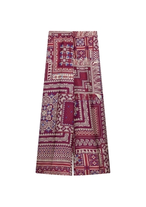 MOMONÌ Cocos Bis wide-leg trousers - Red