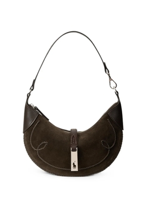 Polo Ralph Lauren mini Polo ID whipstitch shoulder bag - Brown