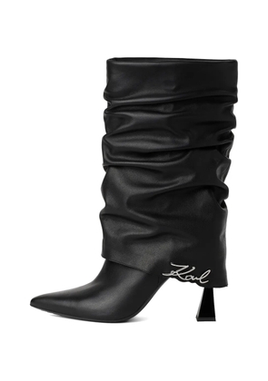Karl Lagerfeld Debutante midi slouch boots - Black