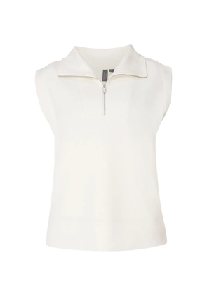 Sweaty Betty Sand Wash quarter-zip sleeveless top - Neutrals