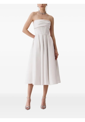 FRAMBOISE Napea strapless midi dress - White