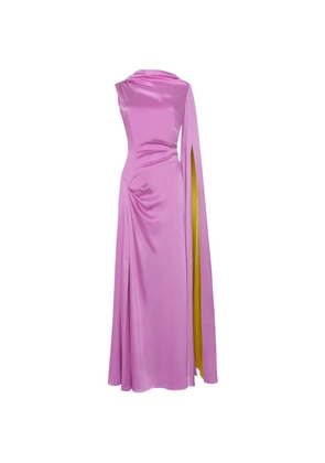 Roksanda Oma draped silk-satin maxi dress - Pink