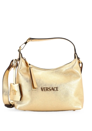 Versace Pre-Owned Tag Leather hobo bag - Gold