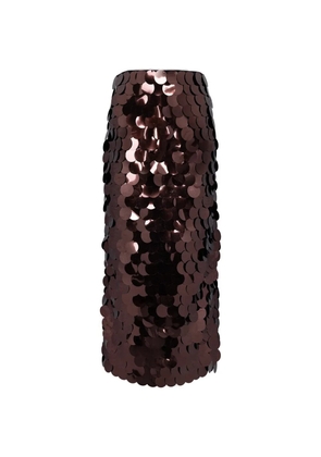 Roksanda sequin-embellished Halin midi skirt - Brown