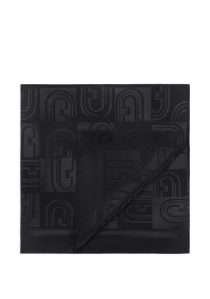 Furla monogram scarf - Black