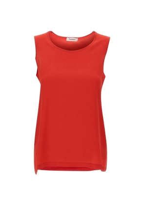 Kangra sleeveless silk tank top - Red