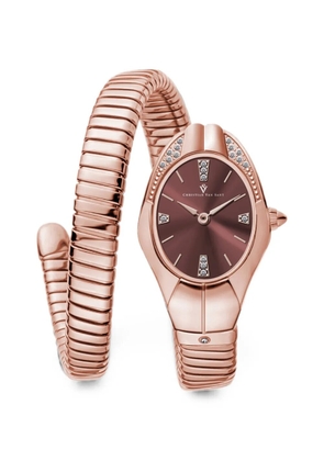 CHRISTIAN VAN SANT Naga crystal-embellished 22mm watch - Brown
