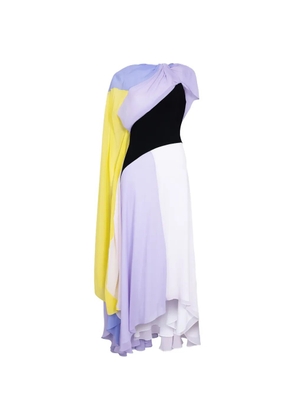 Roksanda Orel colour-block draped maxi dress - Purple