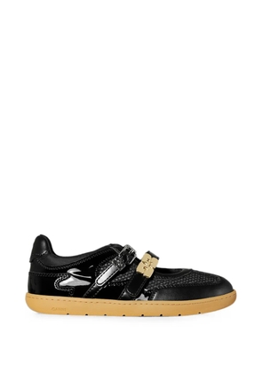 GANNI Sue panelled ballet flats - Black