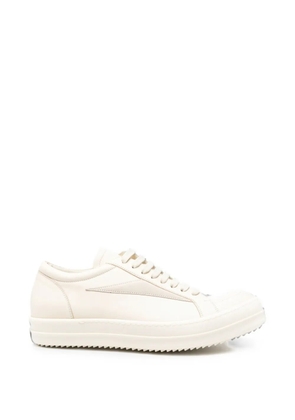 Rick Owens leather lace-up fastening sneakers - Neutrals