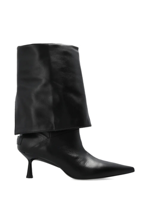 AllSaints turn-down pointed-toe boots - Black