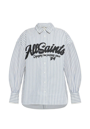 AllSaints striped buttoned shirt - White