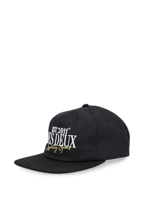 Les Deux embroidered baseball cap - Black